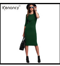 Kenancy-Clearance-Sale-2-Colors-Lace-Delicate-Patchwork-Pencil-Dress-Women-Short-Sleeve-O-Neck-Knee--32752750311