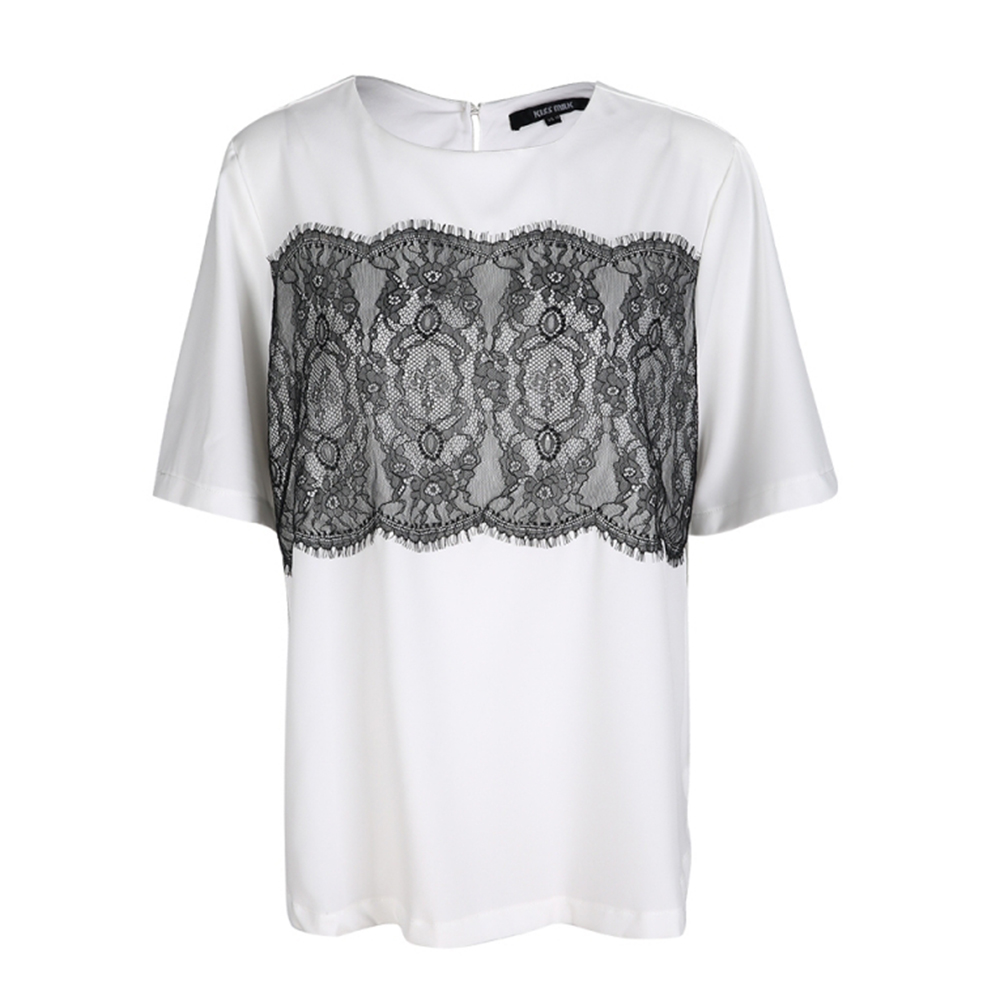 Kissmilk-Plus-Size-Women-Clothing-Casual-Solid-Lace-T-shirt-Patchwork-Short-Sleeve-Tops-Tees-O-Neck--32795179476
