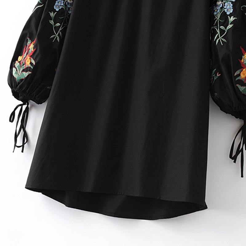 L510-spring-fashion-women-vintage-floral-embroidery-lantern-sleeve-knot-deco-dress-ladies-BOHO-beach-32793406066