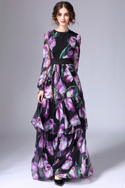 LD-LINDA-DELLA-New-Fashion-2016-Runway-Maxi-Dress-Women39s-Long-Sleeve-Vintage-Tiered-Tulip-Floral-P-32729477934