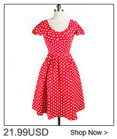 LERFEY-50s-Women-Elegant-Vintage-Dress-Summer-Pleated-Bow-Dress-Polka-Dot-Tunic-Pinup-Casual-Party-S-32704421006