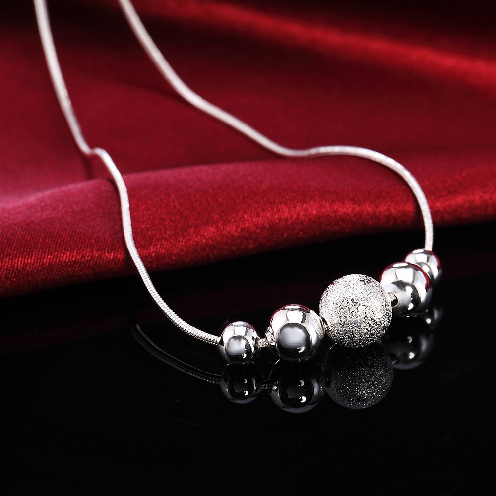 LN019-Lost-Money-Promotions-Free-shipping-Beautiful-fashion-Elegant-silver-plated--charm-chain-bead--812041608