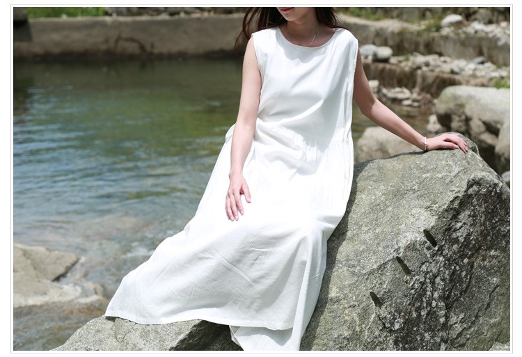 LZJN-White-Tank-Dress-Cotton-Linen-Casual-Sundress-Mori-Girl-Maxi-Dresses-Large-Size-Robe-Femme-2018-32673116376