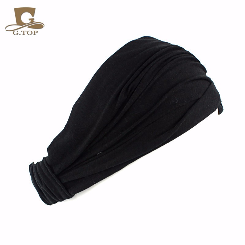 Ladies-cotton-Hairband-Head-Band-Headband-Wrap-Neck-Head-Scarf-Cap-2-in-1-Bandana-32670242152