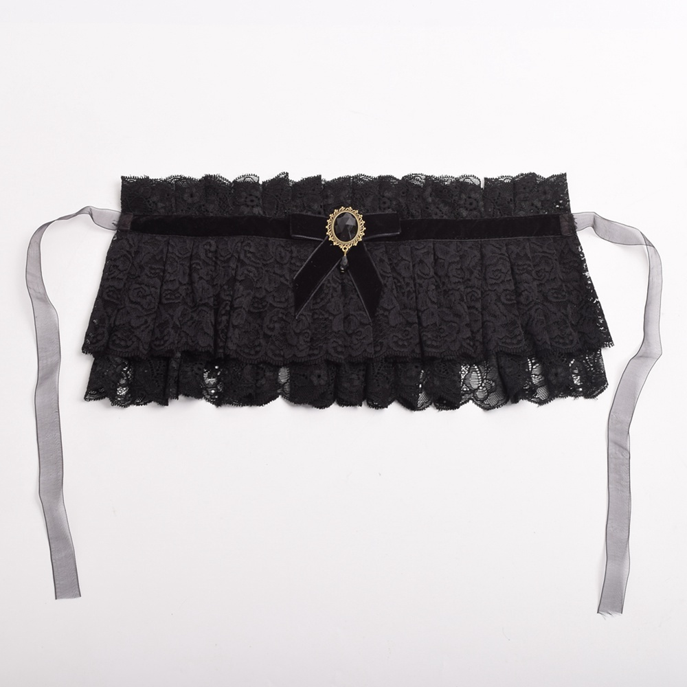 Lolita-Neck-Collar-Gothic-Punk-Neck-Ruff-Lace-Ribbon-Charm-Cosplay-Props-32651109237