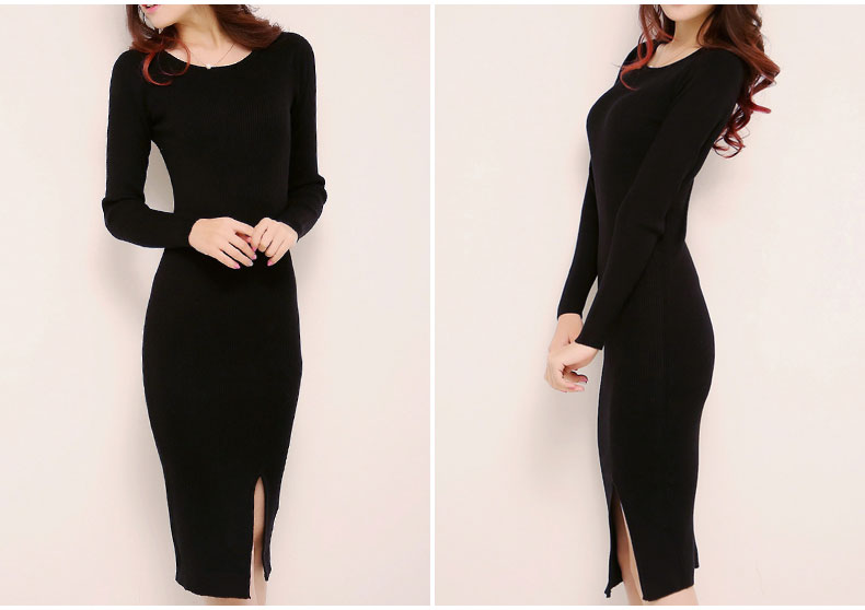 Long-Sweater-Dresses-for-Women--Winter-Autumn-Ladies-Brief-Round-Neck-Open-Slit-Slim-Hips-Bodycon-Kn-32406227836