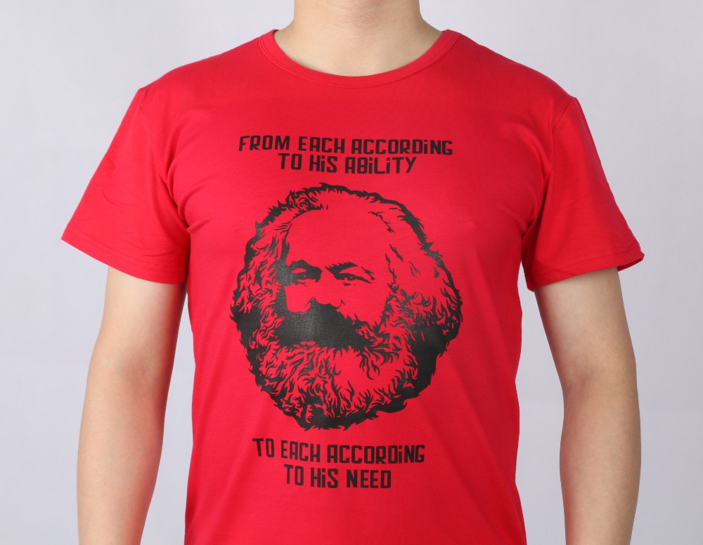 MARXISM-COMMUNISM-CCCP-MARX-short-sleeve-T-shirt-Top-Lycra-Cotton-Men-T-shirt-New-DIY-Style-32218141889