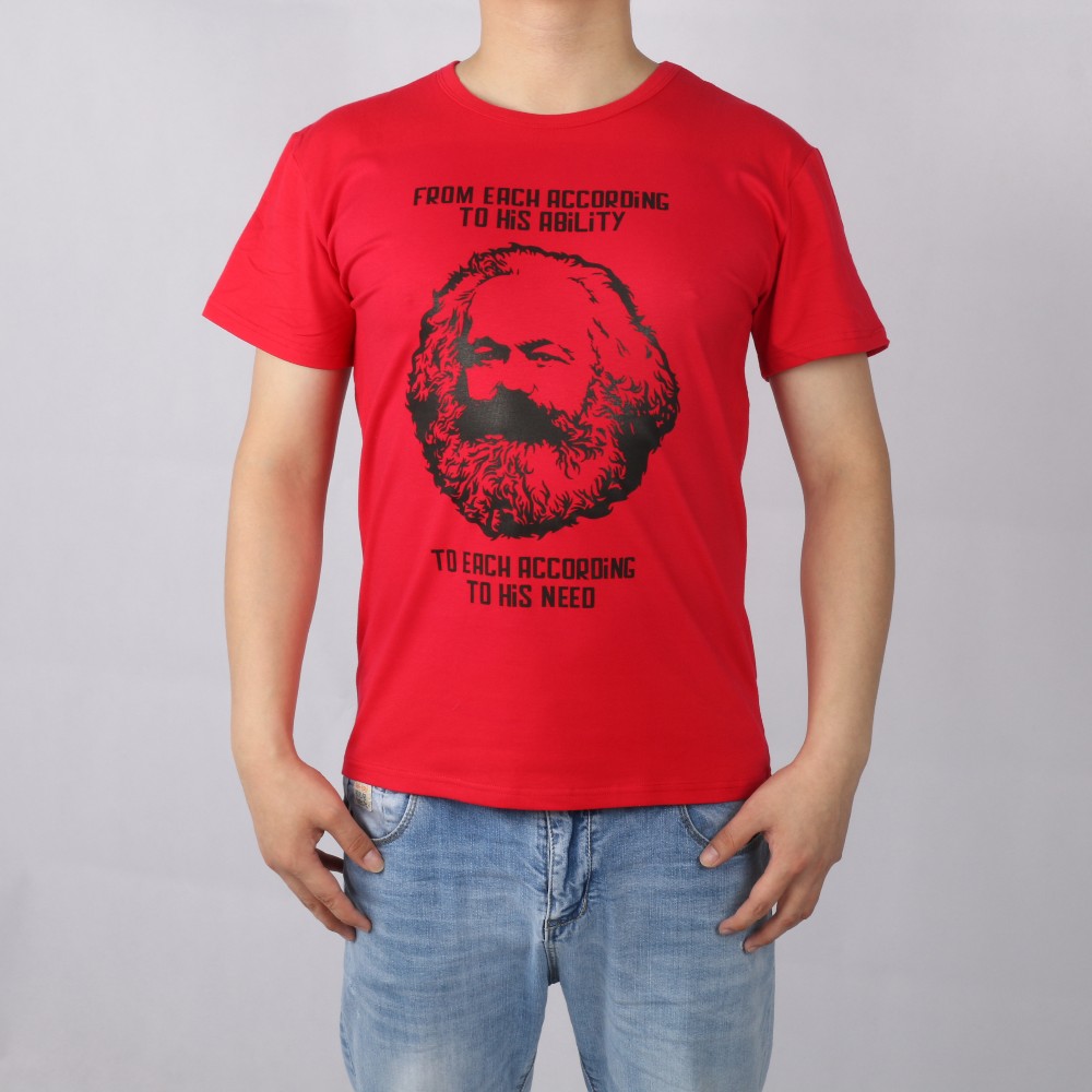 MARXISM-COMMUNISM-CCCP-MARX-short-sleeve-T-shirt-Top-Lycra-Cotton-Men-T-shirt-New-DIY-Style-32218141889