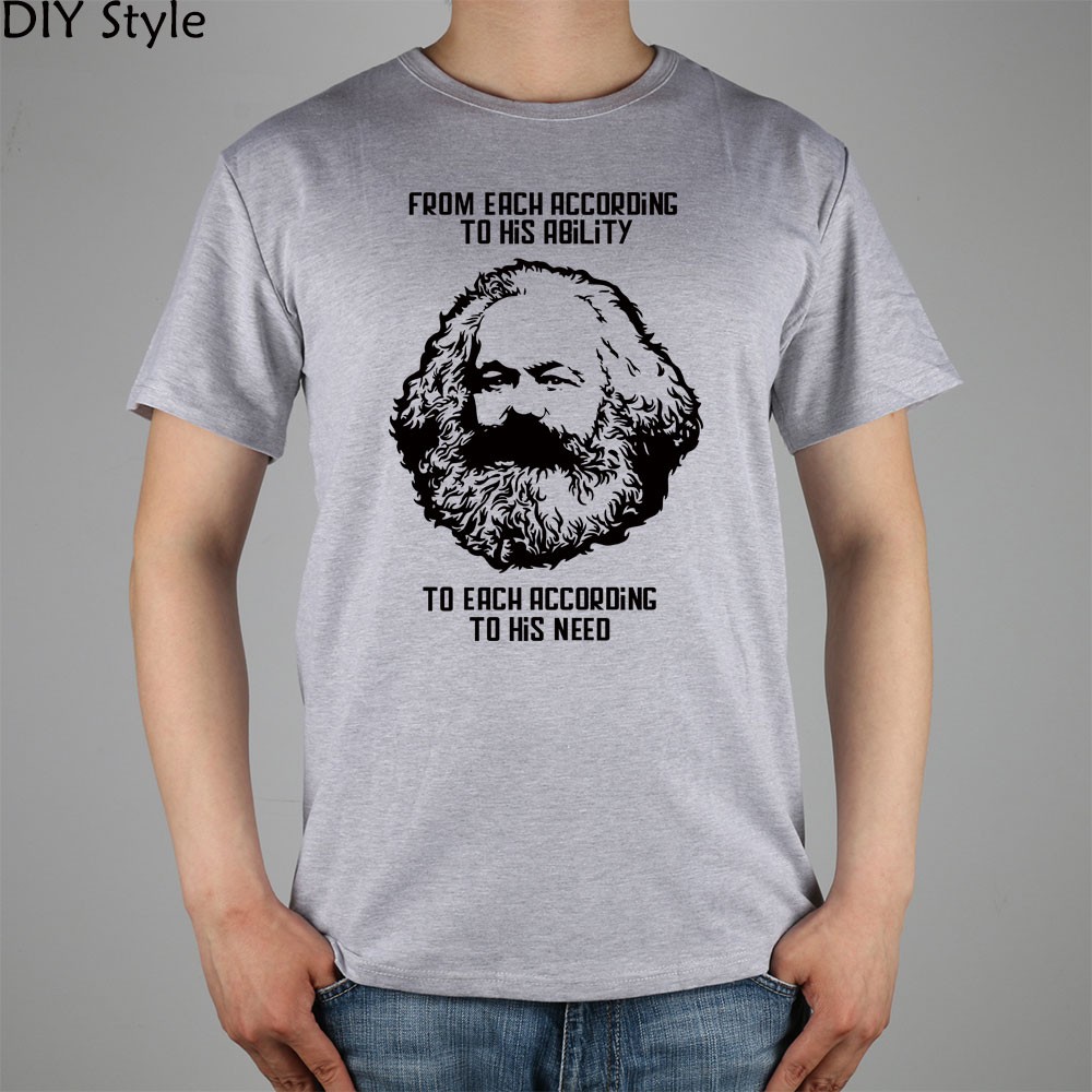 MARXISM-COMMUNISM-CCCP-MARX-short-sleeve-T-shirt-Top-Lycra-Cotton-Men-T-shirt-New-DIY-Style-32218141889