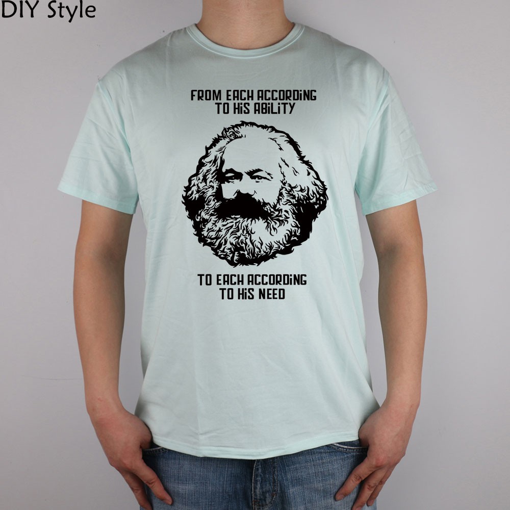 MARXISM-COMMUNISM-CCCP-MARX-short-sleeve-T-shirt-Top-Lycra-Cotton-Men-T-shirt-New-DIY-Style-32218141889