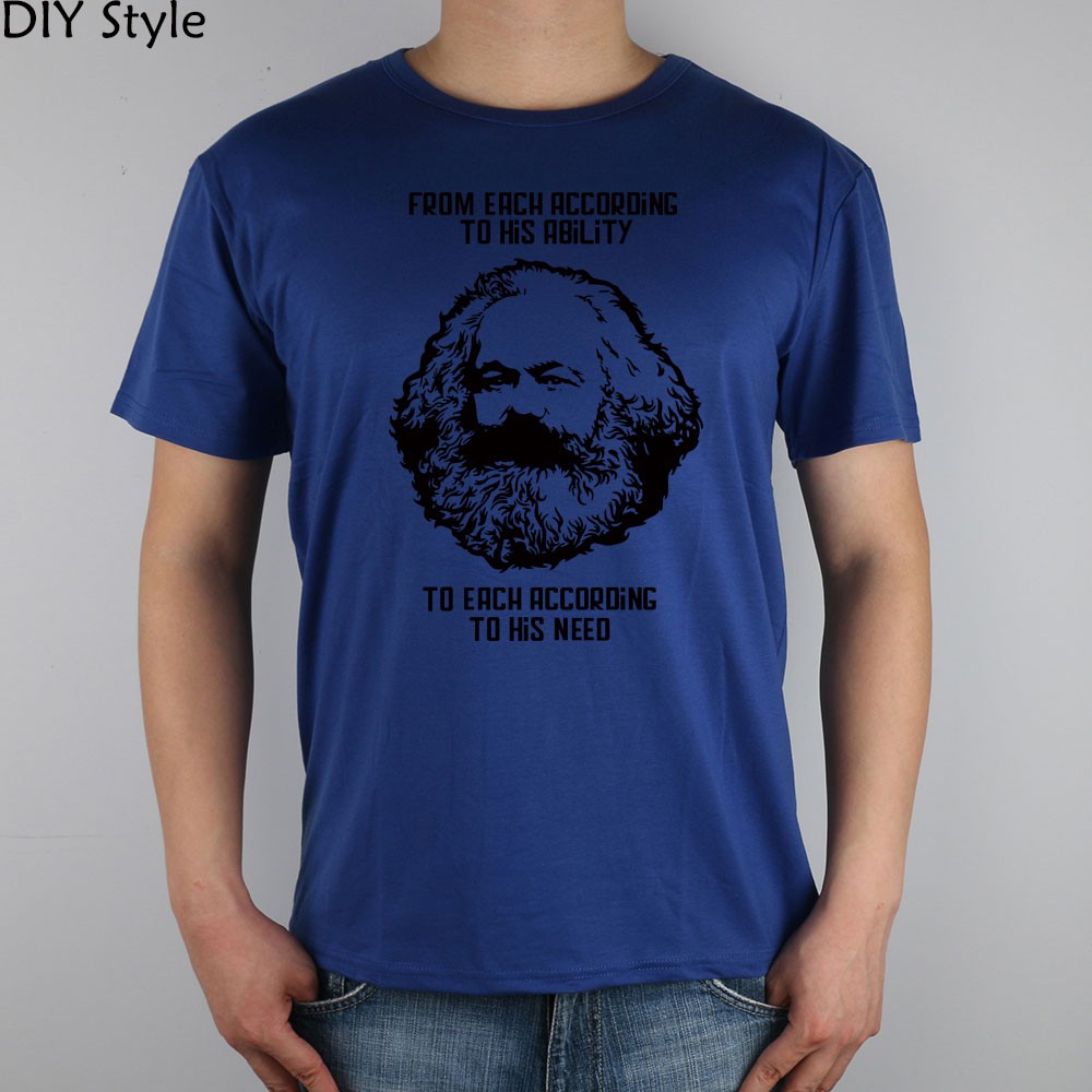 MARXISM-COMMUNISM-CCCP-MARX-short-sleeve-T-shirt-Top-Lycra-Cotton-Men-T-shirt-New-DIY-Style-32218141889