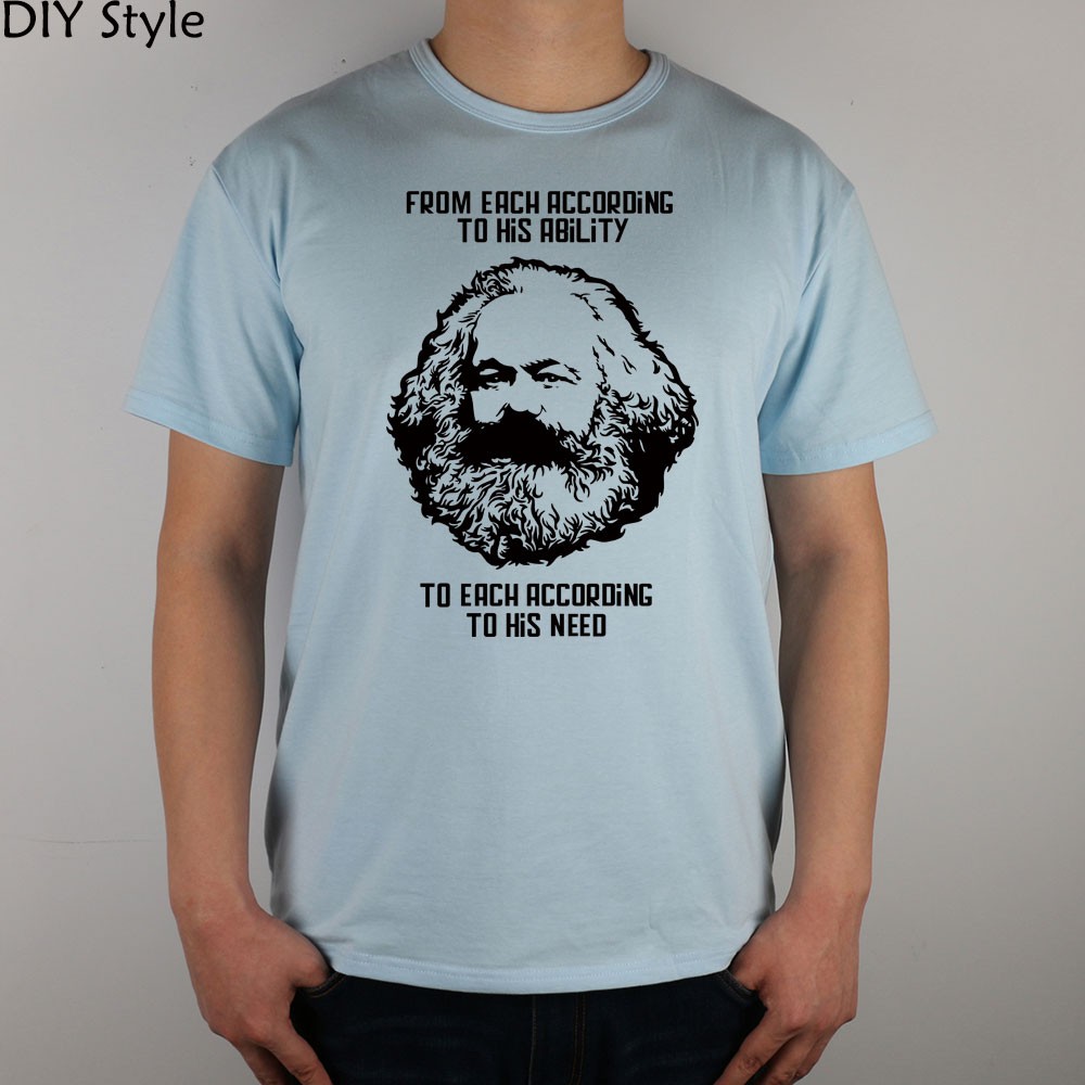 MARXISM-COMMUNISM-CCCP-MARX-short-sleeve-T-shirt-Top-Lycra-Cotton-Men-T-shirt-New-DIY-Style-32218141889