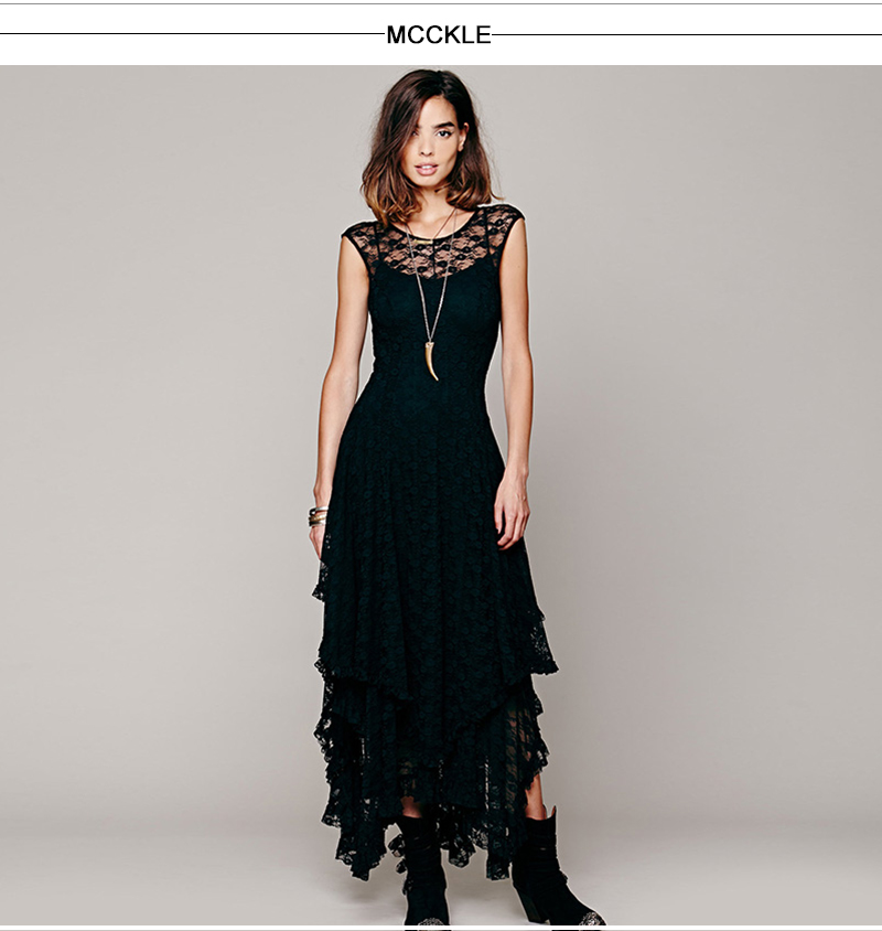 MCCKLE-Women39s-Boho-People-Hippie-Style-Irregular-Lace-Dresses-Sexy-Long-Dress-Double-Layered-Ruffl-32790216332