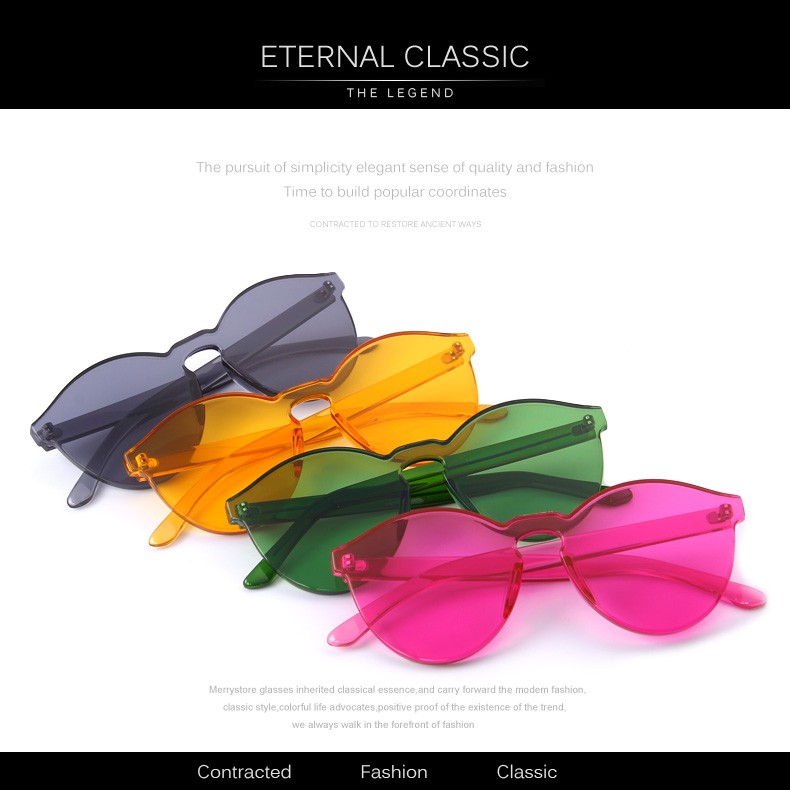 MERRY39S-Fashion-Women-Cat-Eye-Shades-Luxury-Sun-glasses-Integrated-Eyewear-Candy-Color-UV400-32531784123
