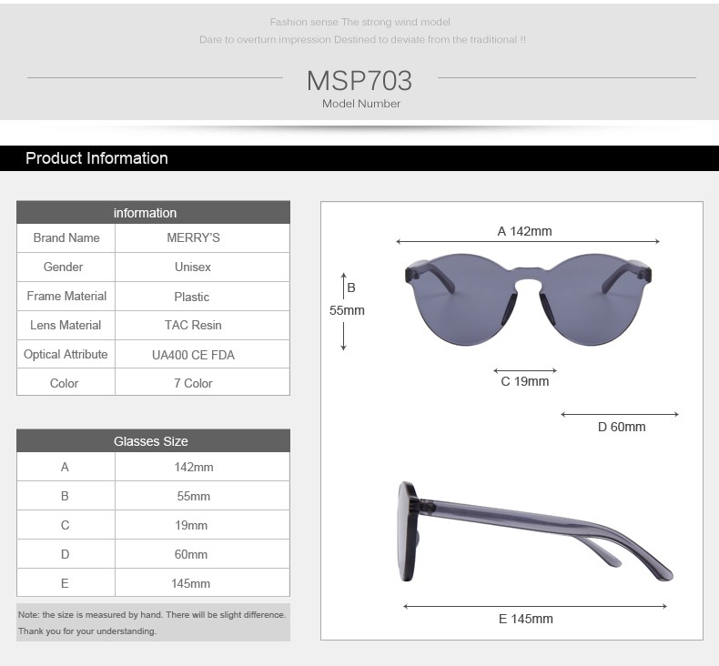 MERRY39S-Fashion-Women-Cat-Eye-Shades-Luxury-Sun-glasses-Integrated-Eyewear-Candy-Color-UV400-32531784123