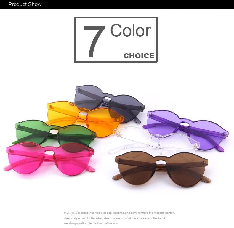 MERRY39S-Fashion-Women-Cat-Eye-Shades-Luxury-Sun-glasses-Integrated-Eyewear-Candy-Color-UV400-32531784123