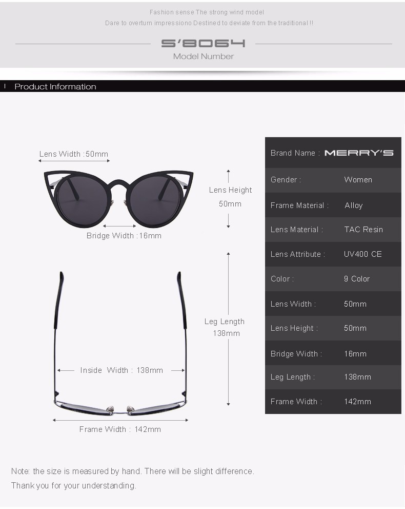 MERRY39S-Women-Cat-Eye-Sunglasses-Brand-Designer-Sunglasses-Classic-Shades-Round-Frame-S398064-32733059785