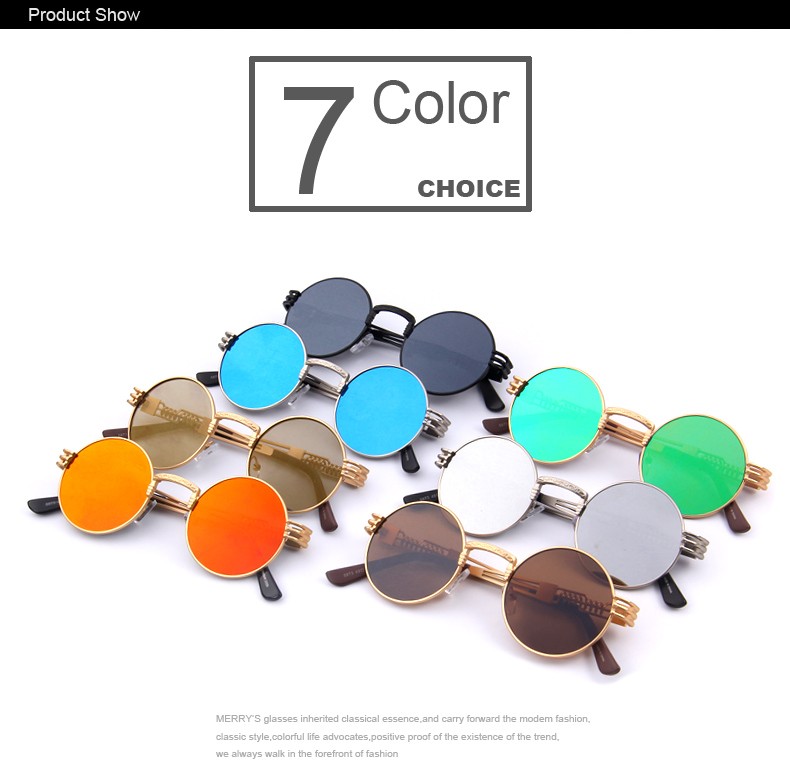 MERRY39S-Women-Steampunk-Sunglasses-Men-Retro-Round-Sunglasses-Metal-Sun-glasses-Men-Oculos-De-Sol-U-32551902589