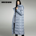 MISUN-2017-duck-down-coat-women-loose-oblique-zippers-pockets-bow-big-stand-collar-solid-thickening--32720147349