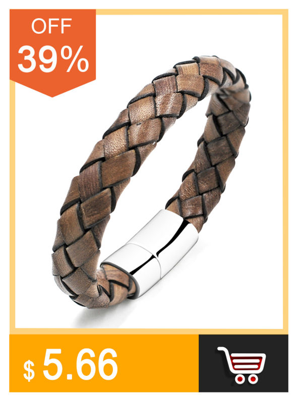 MOZO-FASHION-Men-Charm-Bracelet-Black-Leather-Bracelet-Stainless-Steel-Magnetic-Clasps-Bracelets-Mal-32261889634