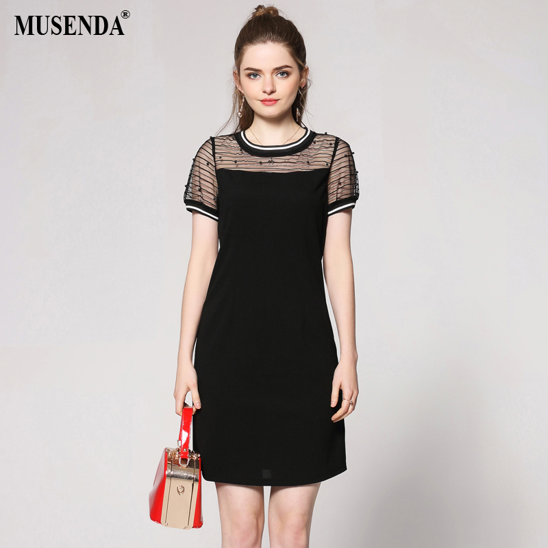 MUSENDA-Women-Elegant-Black-Print-O-Neck-Sleeveless-Dress-Summer-Casual-Fashion-Wear-to-Work-Busines-32753257849