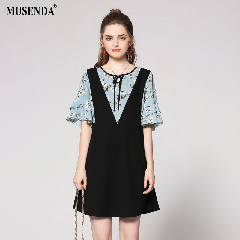 MUSENDA-Women-Elegant-Black-Print-O-Neck-Sleeveless-Dress-Summer-Casual-Fashion-Wear-to-Work-Busines-32753257849