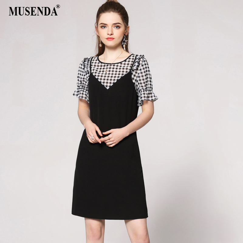 MUSENDA-Women-Elegant-Black-Print-O-Neck-Sleeveless-Dress-Summer-Casual-Fashion-Wear-to-Work-Busines-32753257849