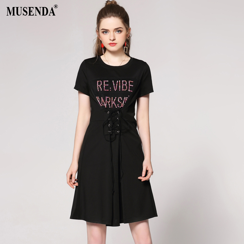 MUSENDA-Women-Elegant-Black-Print-O-Neck-Sleeveless-Dress-Summer-Casual-Fashion-Wear-to-Work-Busines-32753257849