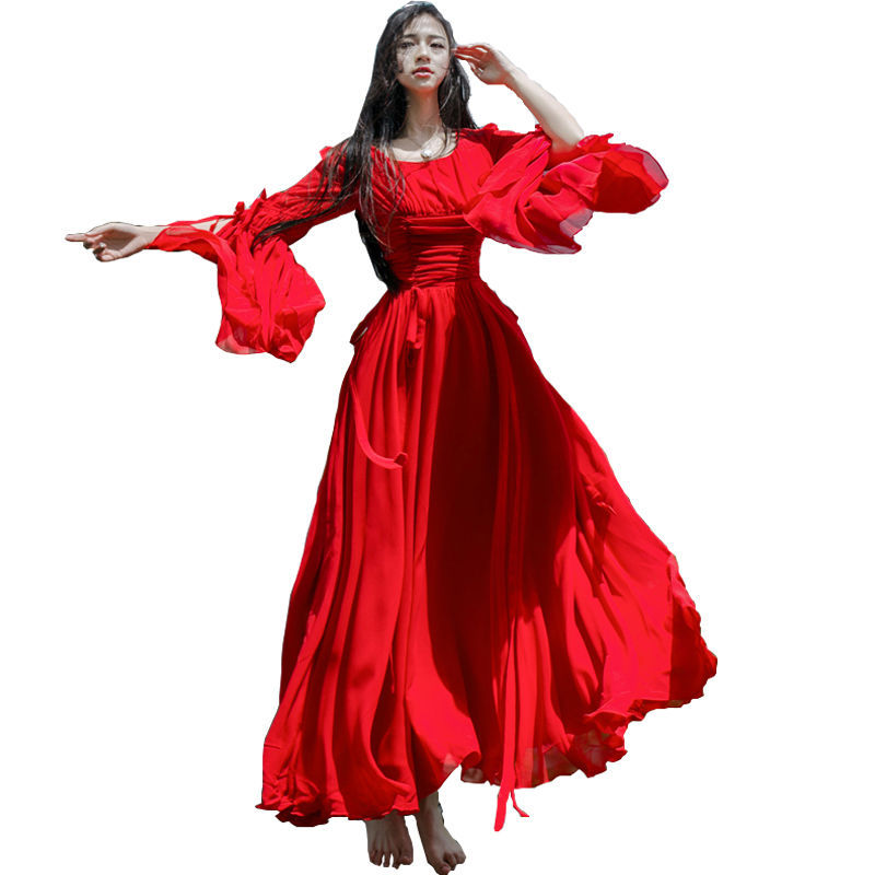 Makuluya-New-folk-style-cotton-women39s-V-neck-cotton-dress-embroidered-Bohemian-seaside-travel-dres-32722058856