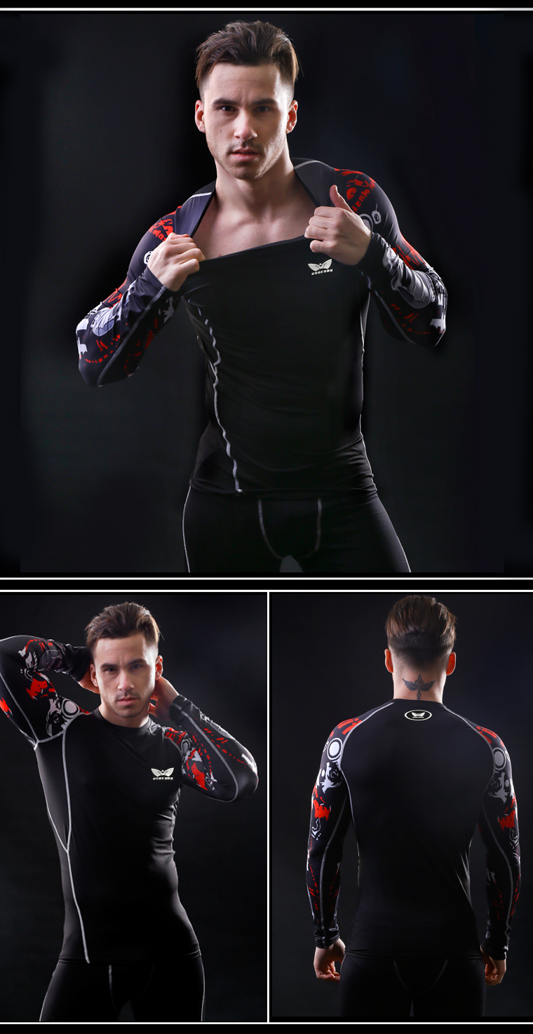 Men-Compression-Long-sleeve-Breathable-Quick-Dry-T-Shirts-Bodybuilding-Weight-lifting-Base-Layer-Fit-32738267011
