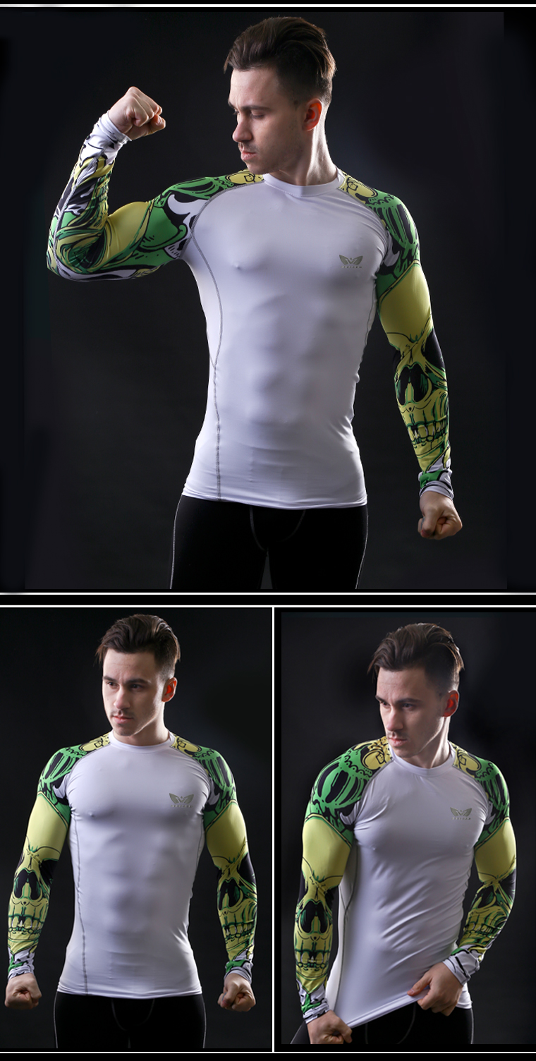 Men-Compression-Long-sleeve-Breathable-Quick-Dry-T-Shirts-Bodybuilding-Weight-lifting-Base-Layer-Fit-32738267011