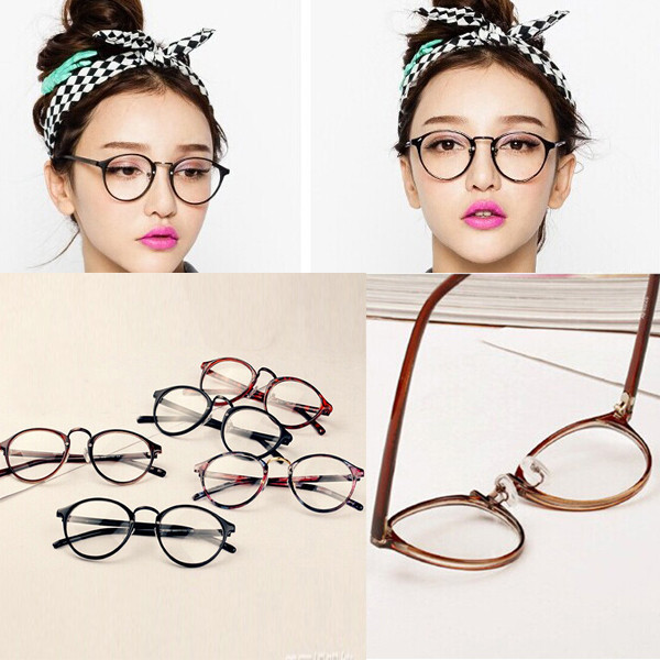 Men-Women-Nerd-Glasses-Clear-Lens-Eyewear-Unisex-Retro-Eyeglasses-Spectacles-32346447795