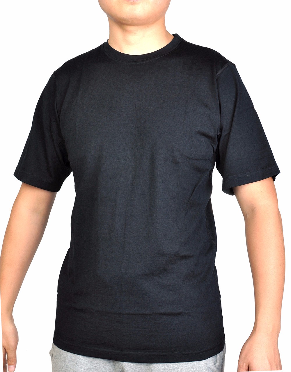 Men39s-100-Merino-Wool-Out-door-Crew-T-Shirts-Lightweight-Athletics-Summer-Breathable-Wicking-Cool-S-1898720767