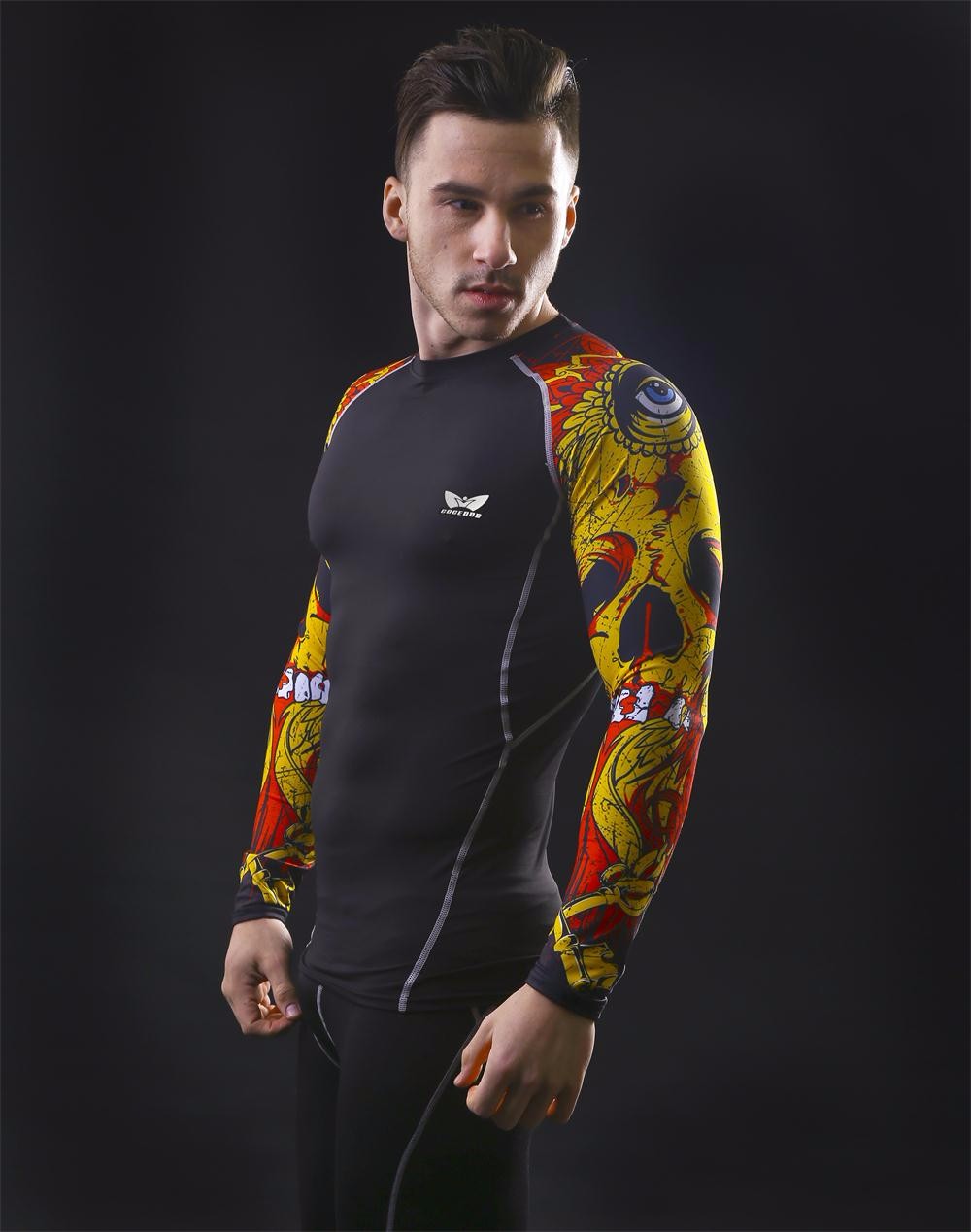 Men39s-Compression-Polyester-Tops-amp-Tees-Fashion-3D-Prints-Fitness-Skin-Tights-Long-Sleeve-Quick-d-32736074668