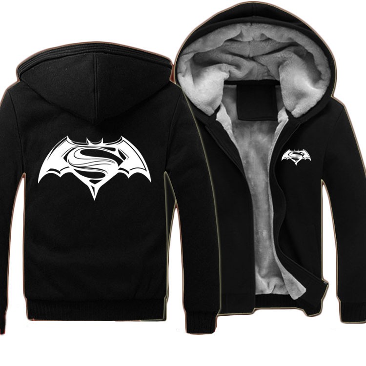 Mens-Casual-16-Movie-Batman-v-Superman-Dawn-of-Justice-Zip-up-Winter-Super-Warm-Fleece-Coat-Hoody-Ho-32612113940