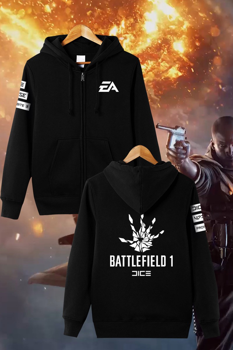 Mens-Casual-2016-Game-Battlefield-1-Frostbite-3-Logo-Zip-up-Cotton-Printing-Pattern-Hoodie-Sweatshir-32761553141