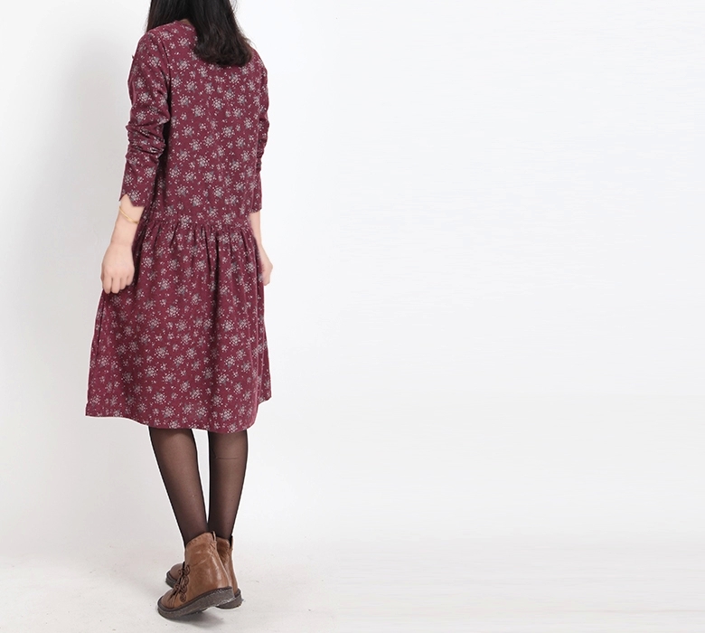 Mferlier-Winter-Dress-Loose-O-Neck-Long-Sleeve-Women-Dress-Floral-Print-Cotton-Vintage-Dress-Size-M--32459134751