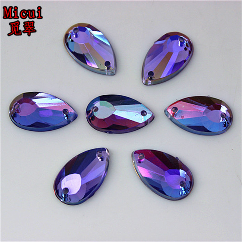 Micui-200PCS-814mm-Drop-Shape-AB-Acrylic-Rhinestone-Sew-On-Flat-Back-Fancy-Crystal-Stones-For-Clothi-32650231429