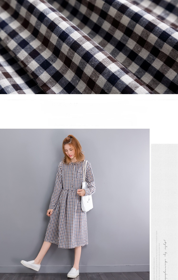 Mori-Girl-Autumn-Spring-Midi-Women-Dress-Sweet-Round-Neck-Plaid-Cotton-Linen-Femme-Robe-Vestidos-Lon-32765871457