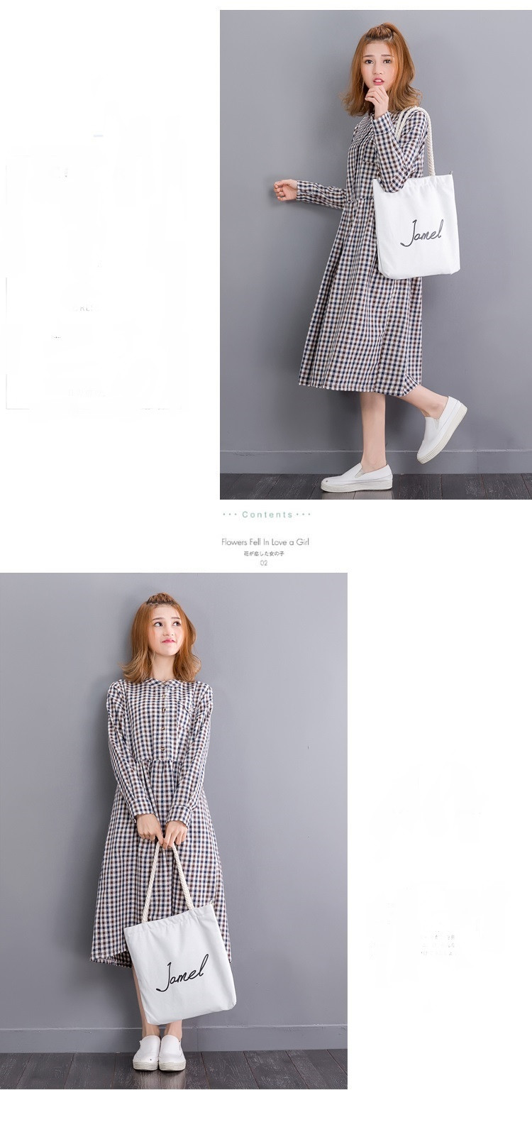 Mori-Girl-Autumn-Spring-Midi-Women-Dress-Sweet-Round-Neck-Plaid-Cotton-Linen-Femme-Robe-Vestidos-Lon-32765871457