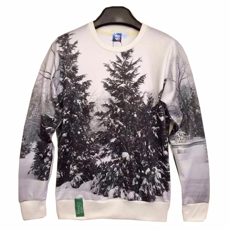 Mr1991INC-New-arrival-fashion-MenWomen39s-3d-sweatshirts-printed-white-and-black-winter-snow-forest--1537109620