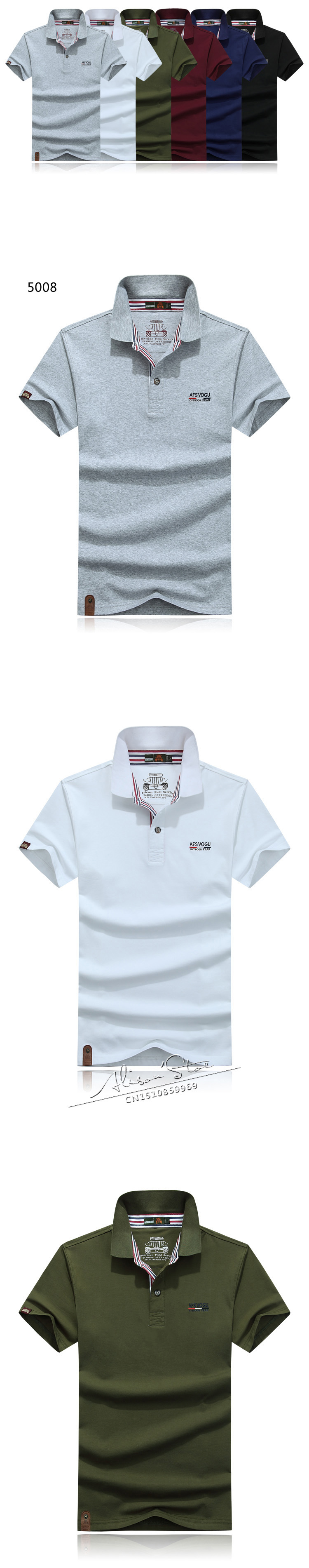 Mu-Yuan-Yang-Big-Size-Men39s-T-shirts-Solid-Cotton-Tops-ampTees-Turn-down-Collar-Men-Casual-Short-Sl-32793718752