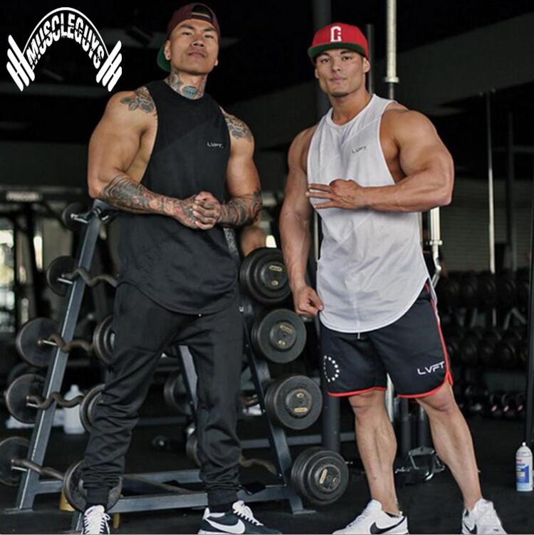 Muscleguys-Stringer-Tank-Top-Men-Bodybuilding-Clothing-Fitness-Mens-Sleeveless-gyms-Vests-Cotton-Sin-32735639103