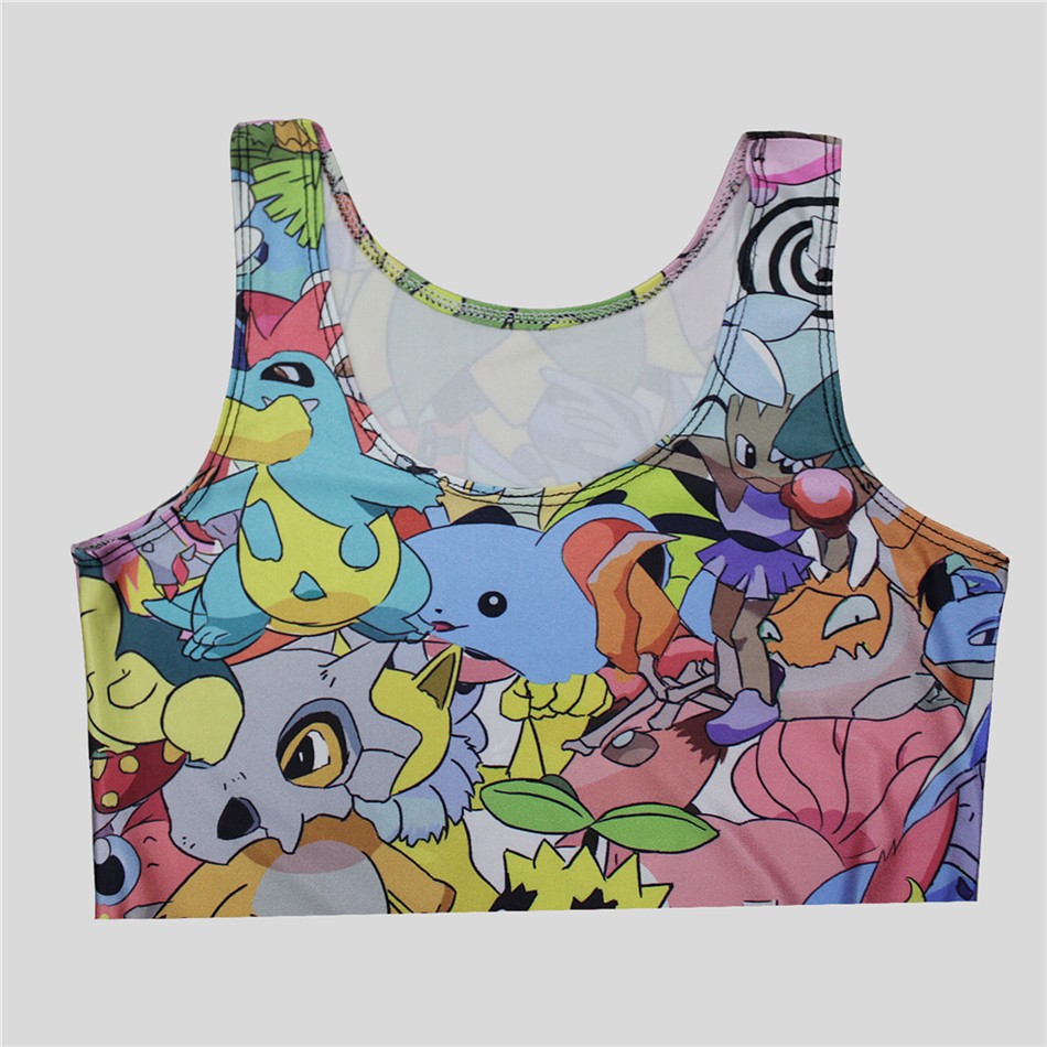 NADANBAO-Summer-Autumn-Pokemon-GO-Pikachu-Print-Women-Dress-Woman-Sexy-Sleeveless-Vestidos-Beach-Dre-32718482889