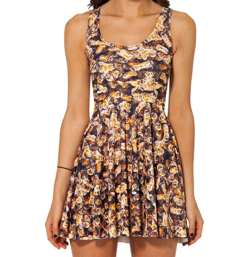 NEW--1054-Sexy-Girl-Women-Summer-cute-pet-dog-puppy-Lovers-Prints-Reversible-Sleeveless-Skater-Pleat-32655402711