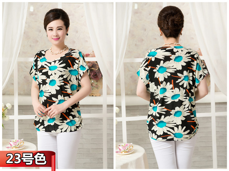 National-wind-Mother-clothing-middle-age-women39s-summer-print-short-sleeve-plus-size-loose-tops-shi-32607522317