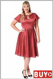 Nemidor-Women-Plus-Size-34-Sleeve-Dot-Casual-Dress-Vintage-Style-Patchwork-6XL-Straight-Slim-Mini-Dr-32798690337