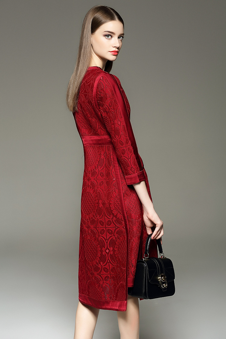 New-2015-autumn-winter-fashion-women-luxury-sexy-black-red-lace-dress-a-line-hollow-out-mesh-elegant-32522589131