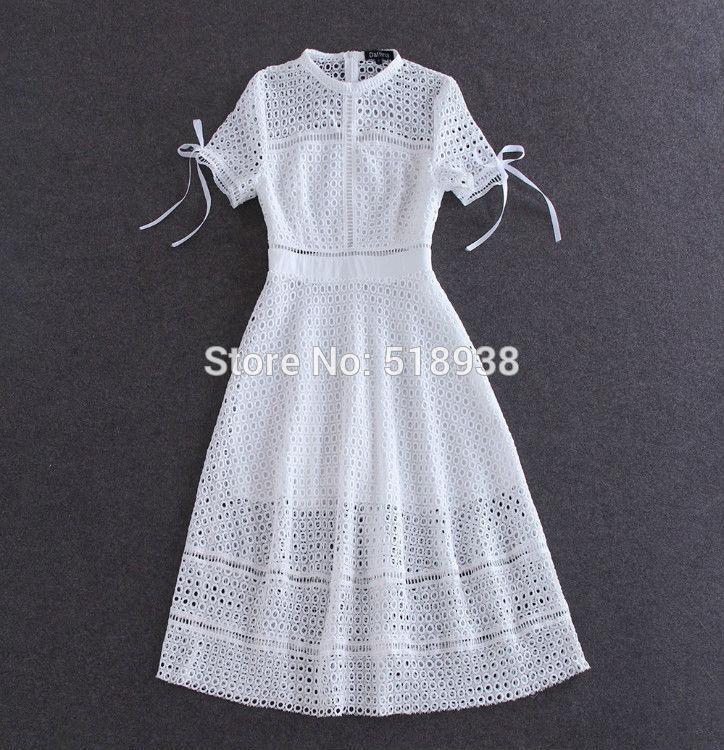 New-2015-summer-style-brand-fashion-bohemian-women-white-hollow-out-lace-dress-midi-mid-calf-elegant-32398331863