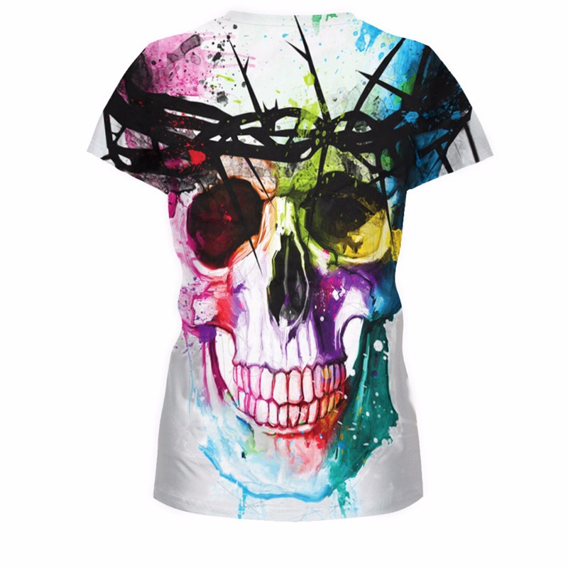 New-2016-Harajuku-3d-tshirt-Weird-Skull-Printed-Colorful-T-shirt-Womens-t-shirts-Casual-Tees-Tops-Pu-32601151964